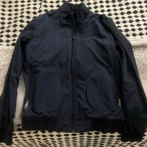 Nordstrom Dark Blue Windbreaker Jacket - Small